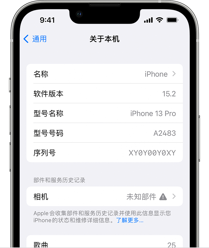 金坛苹果维修分享iPhone 出现提示相机“未知部件”是什么原因？ 